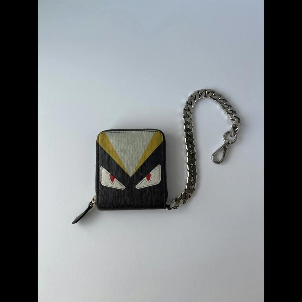 Fendi Montsouris Wallet Chain Gray 7M0197